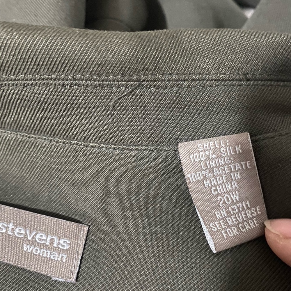 Valerie Stevens 100% Silk Blazer Jacket - Picture 5 of 5